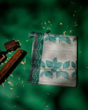 Pure Tussar Silk With Digital Print