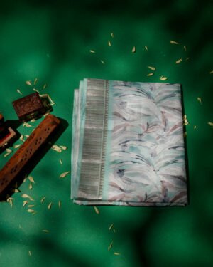 Pure Tussar Silk Saree With Silk Border