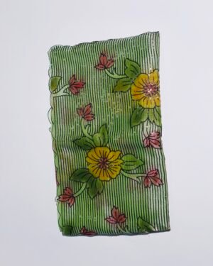Tissue organza green