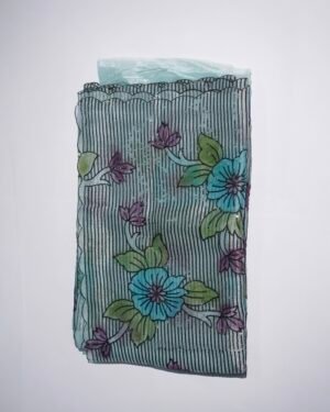 Tissue organza blue